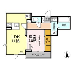 薬師堂駅 徒歩1分 2階の物件間取画像